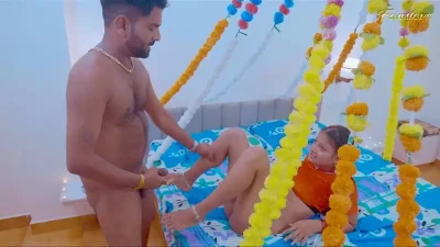 First Suhagrat Night 2024 FansLove UNRATED Hindi Hot Short Film